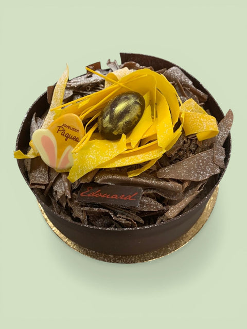 Gâteau Forêt Noire Déco de Pâques