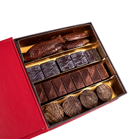 coffret de chocolat original et pas cher à offrir pour noel à vitrolles -  Chocolaterie Nostradamus
